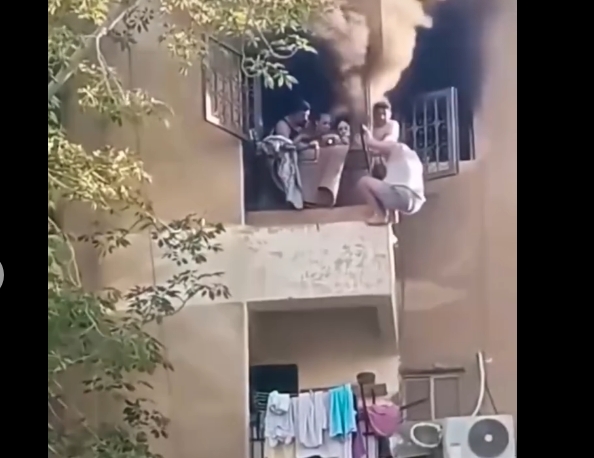 واقعة مؤلمة بعد حريق شقة سكنية